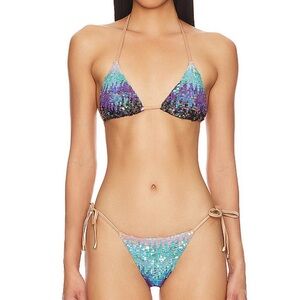 NWT Beach bunny sequin bikini